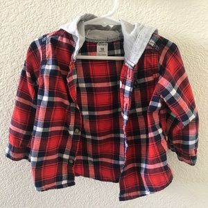 18M Flannel with Hood